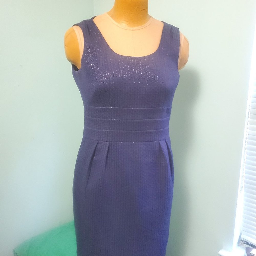 PRETTY BLUE SHORT SLEEVE DRESS